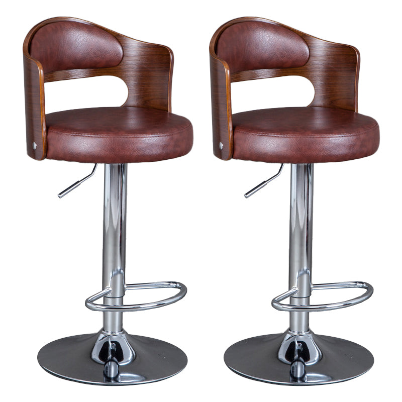 Rotating Barstool Nordic Style Steel Pedestal Bar Stool for Dining Room