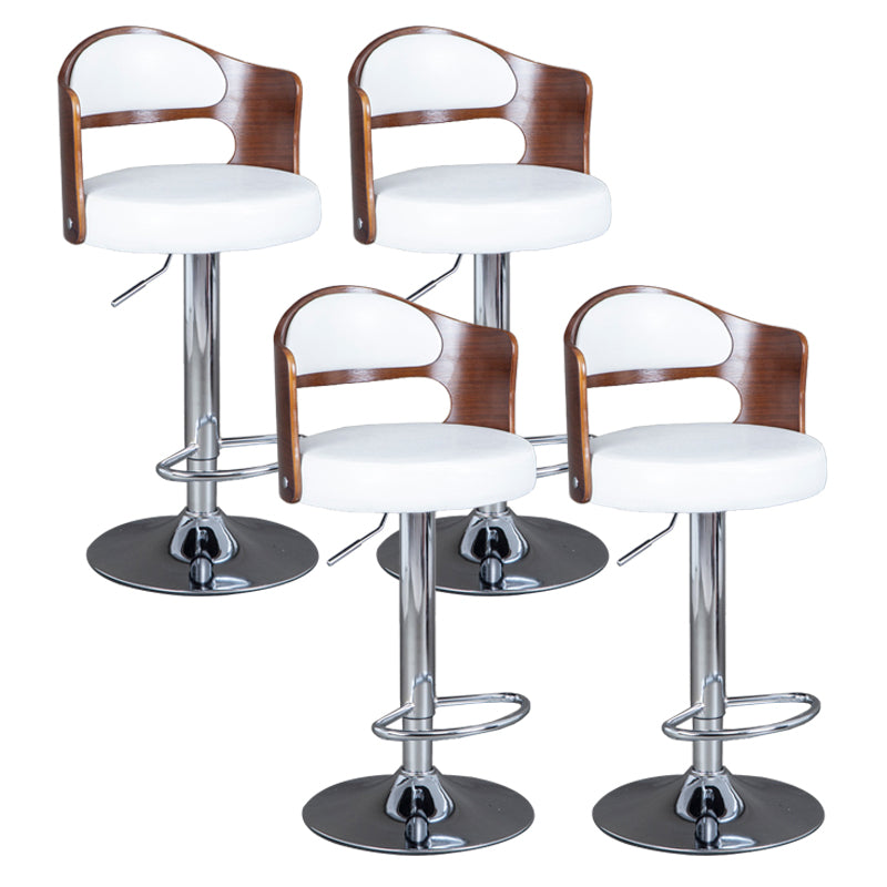 Rotating Barstool Nordic Style Steel Pedestal Bar Stool for Dining Room