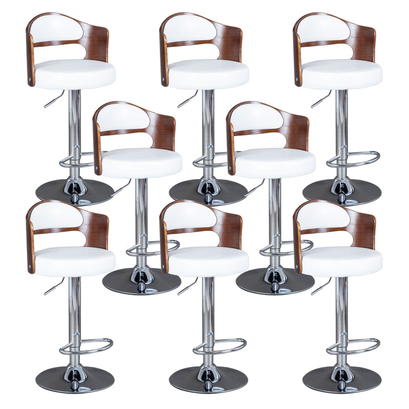 Rotating Barstool Nordic Style Steel Pedestal Bar Stool for Dining Room