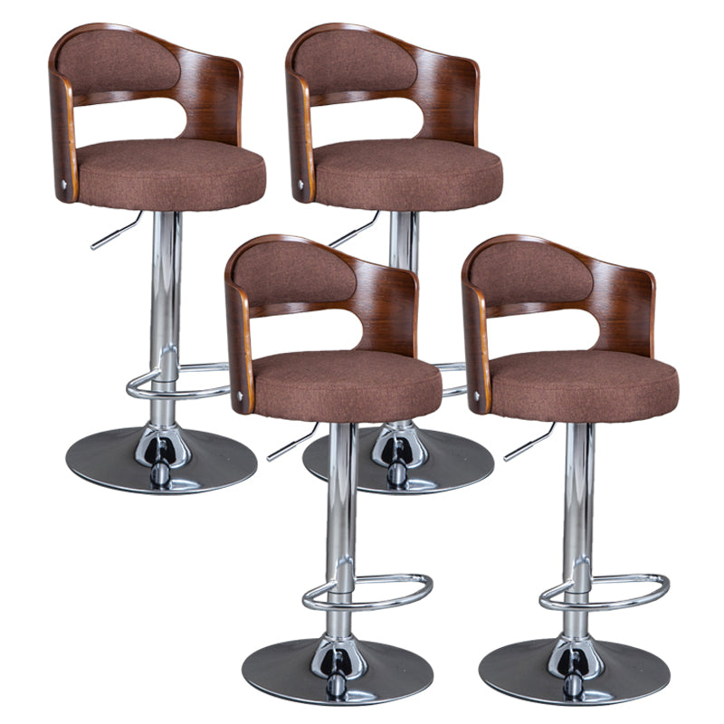 Rotating Barstool Nordic Style Steel Pedestal Bar Stool for Dining Room