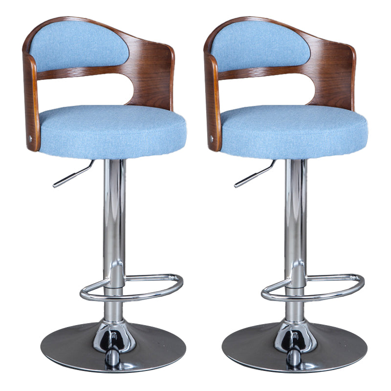 Rotating Barstool Nordic Style Steel Pedestal Bar Stool for Dining Room