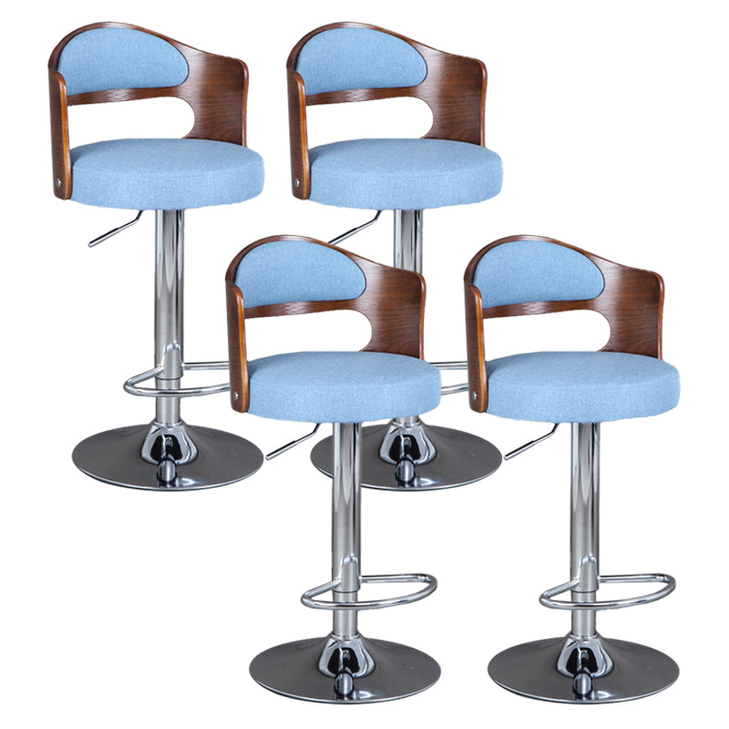 Rotating Barstool Nordic Style Steel Pedestal Bar Stool for Dining Room