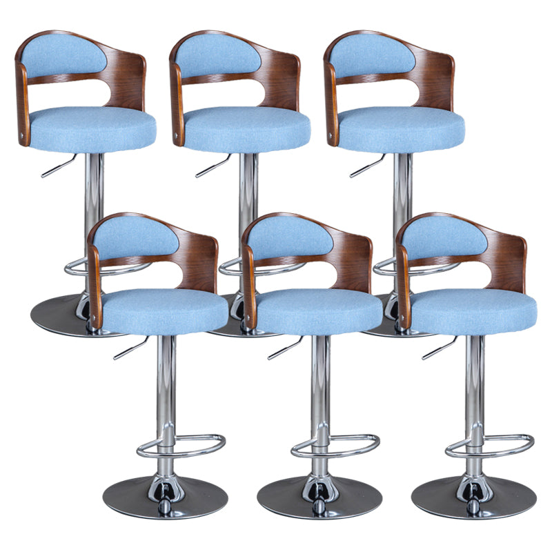 Rotating Barstool Nordic Style Steel Pedestal Bar Stool for Dining Room
