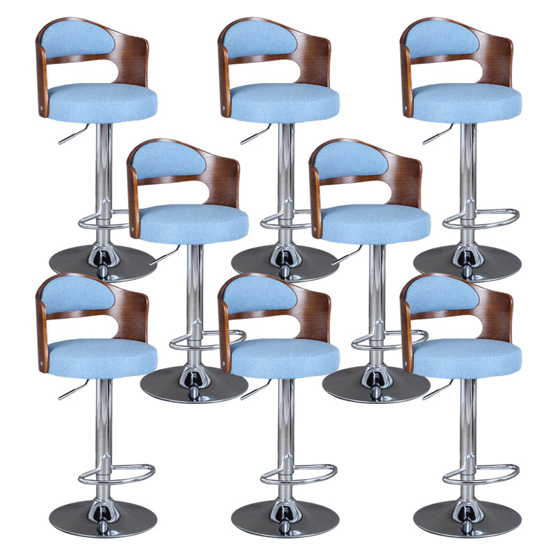 Rotating Barstool Nordic Style Steel Pedestal Bar Stool for Dining Room