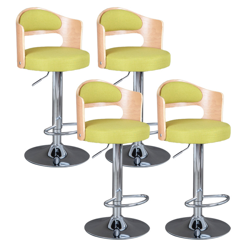 Rotating Barstool Nordic Style Steel Pedestal Bar Stool for Dining Room