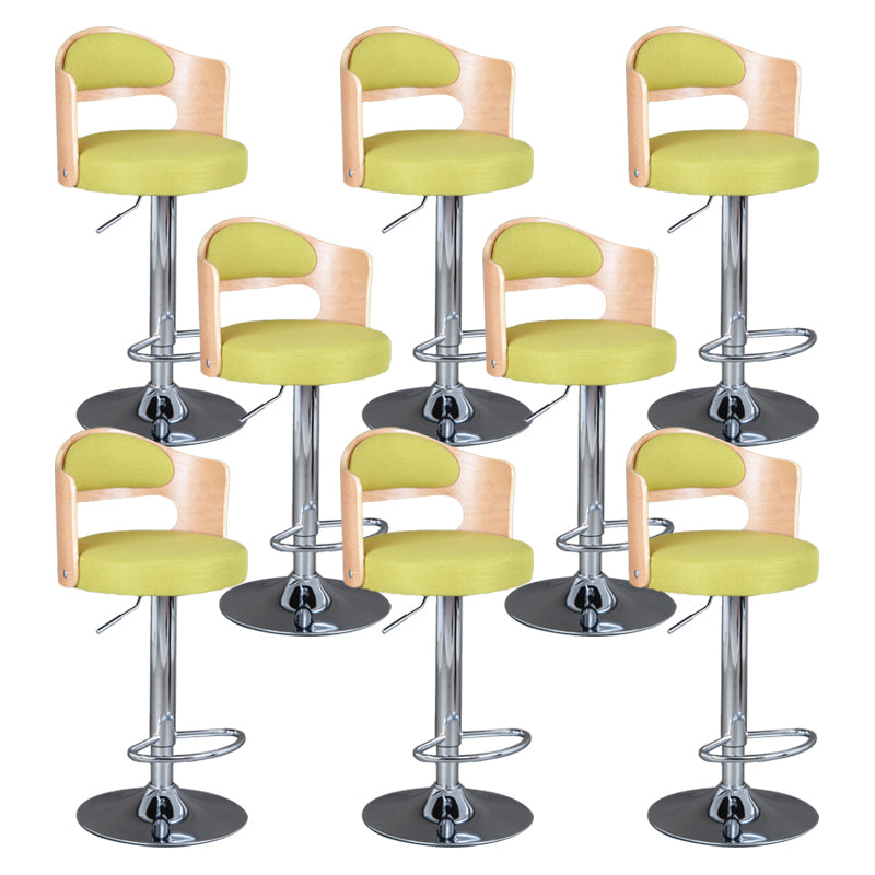 Rotating Barstool Nordic Style Steel Pedestal Bar Stool for Dining Room