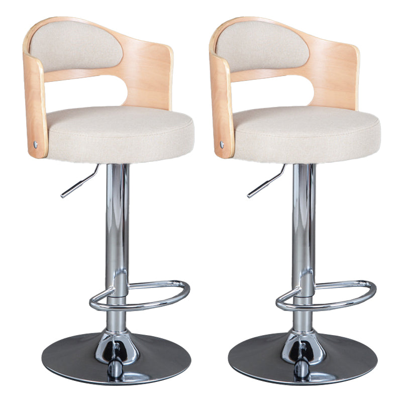 Rotating Barstool Nordic Style Steel Pedestal Bar Stool for Dining Room