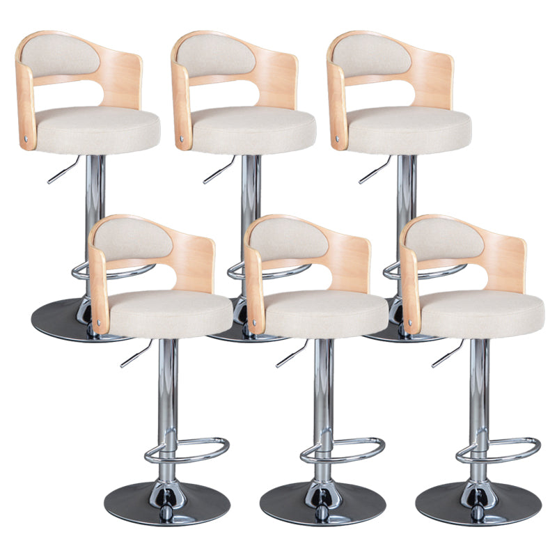 Rotating Barstool Nordic Style Steel Pedestal Bar Stool for Dining Room