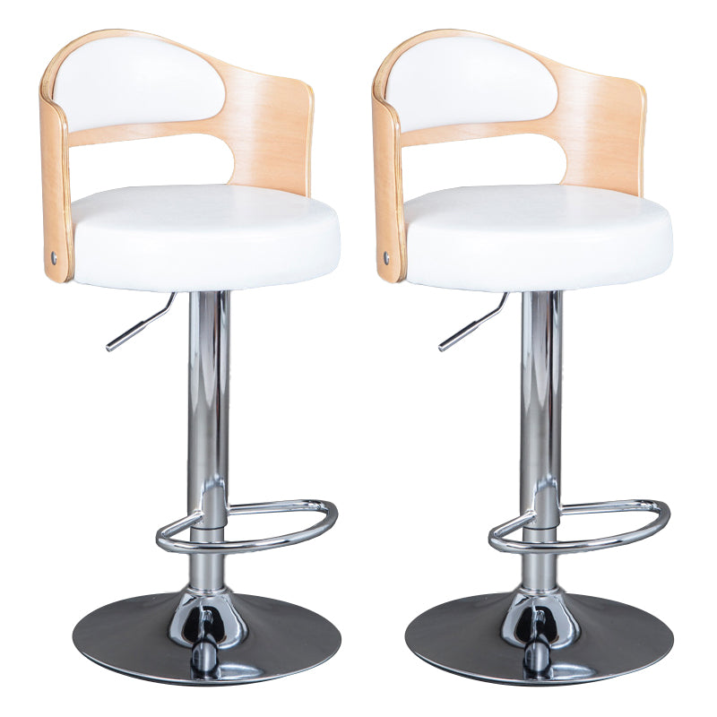 Rotating Barstool Nordic Style Steel Pedestal Bar Stool for Dining Room