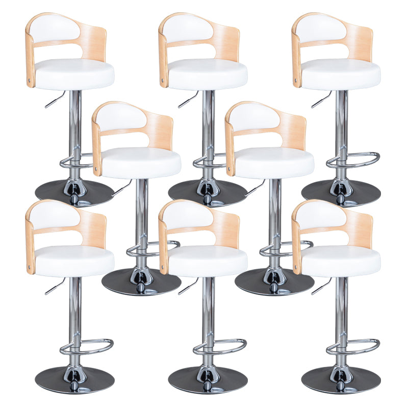 Rotating Barstool Nordic Style Steel Pedestal Bar Stool for Dining Room