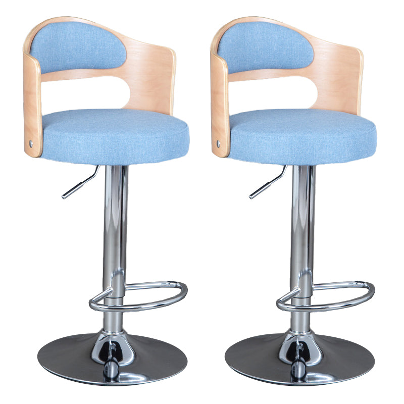 Rotating Barstool Nordic Style Steel Pedestal Bar Stool for Dining Room