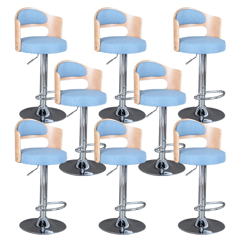 Rotating Barstool Nordic Style Steel Pedestal Bar Stool for Dining Room