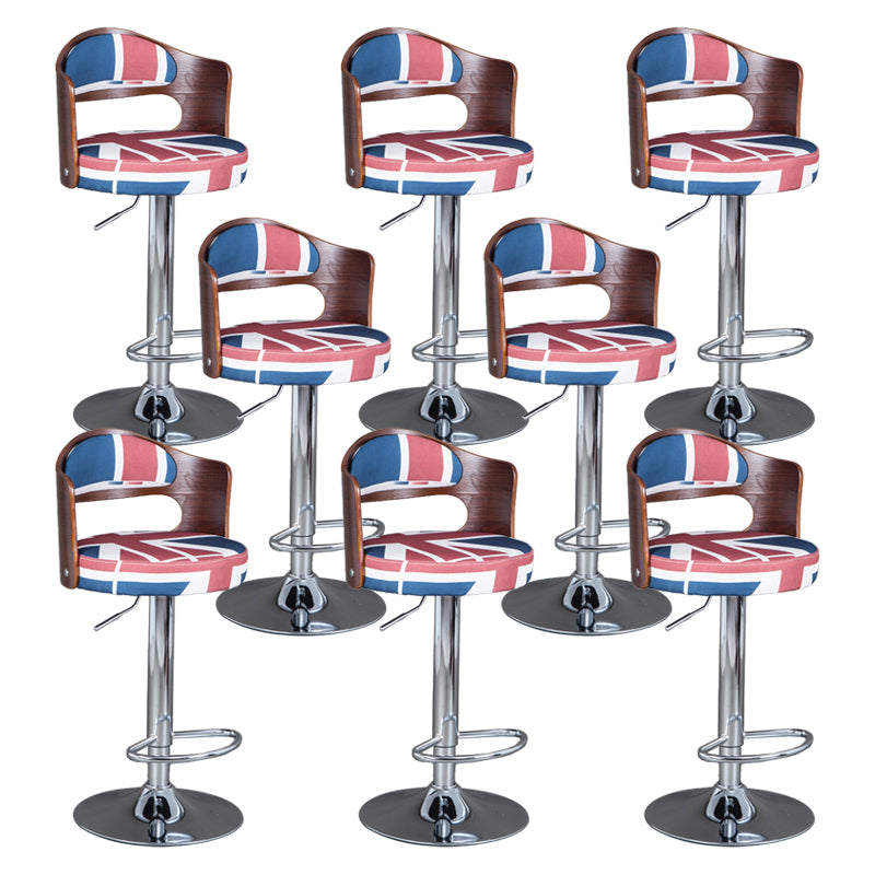 Rotating Barstool Nordic Style Steel Pedestal Bar Stool for Dining Room