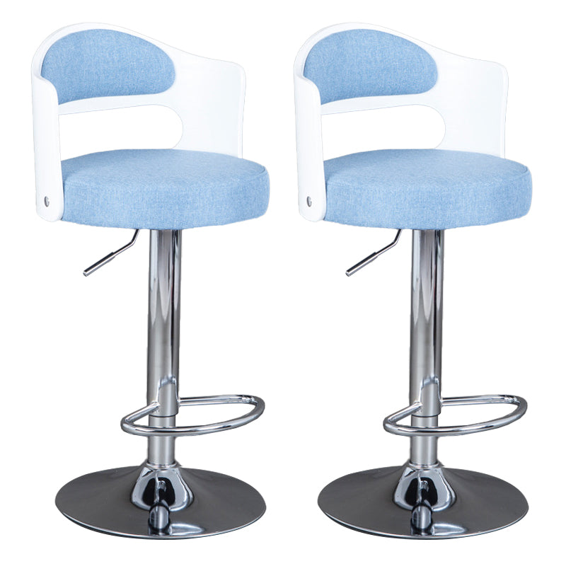 Rotating Barstool Nordic Style Steel Pedestal Bar Stool for Dining Room