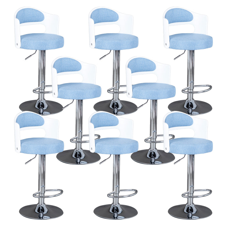 Rotating Barstool Nordic Style Steel Pedestal Bar Stool for Dining Room