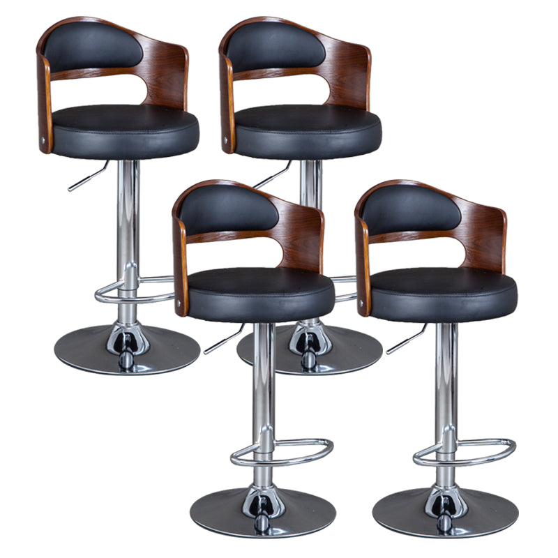 Rotating Barstool Nordic Style Steel Pedestal Bar Stool for Dining Room