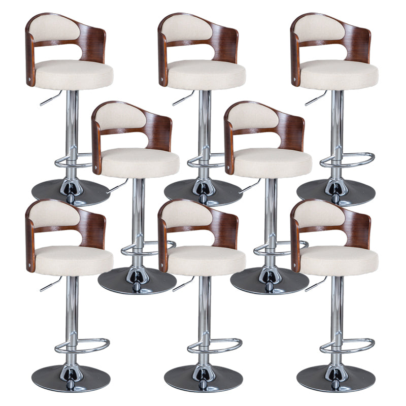 Rotating Barstool Nordic Style Steel Pedestal Bar Stool for Dining Room