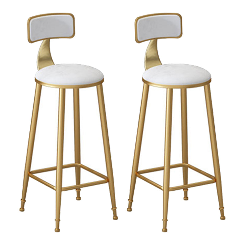 Glam Rectangle White Counter Height Set 1/2/3 Pieces Marble Pub Dining Set