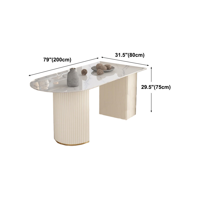 Traditional Luxury Dining Table Sintered Stone Table for Home