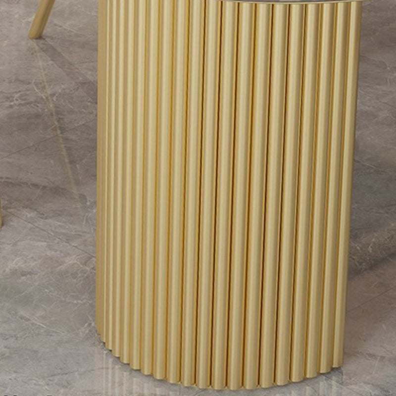 Traditional Luxury Dining Table Oval Double Pedestal Table for Home