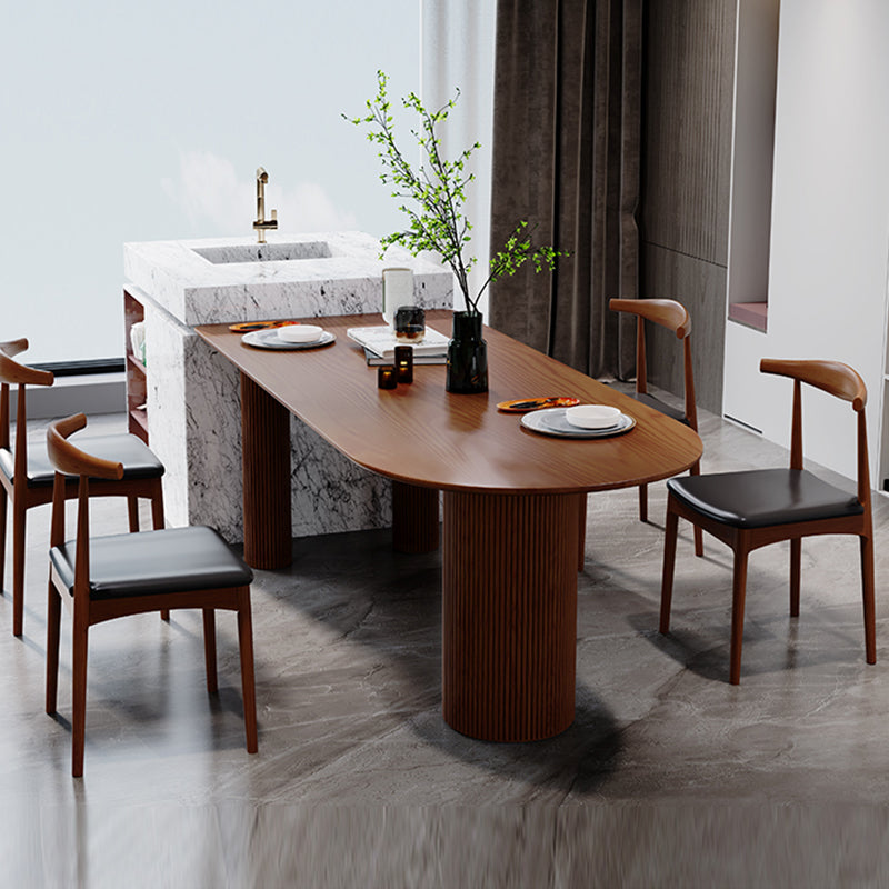 Contemporary Style Dining Table Dining Room Kitchen Table with Tripod Base