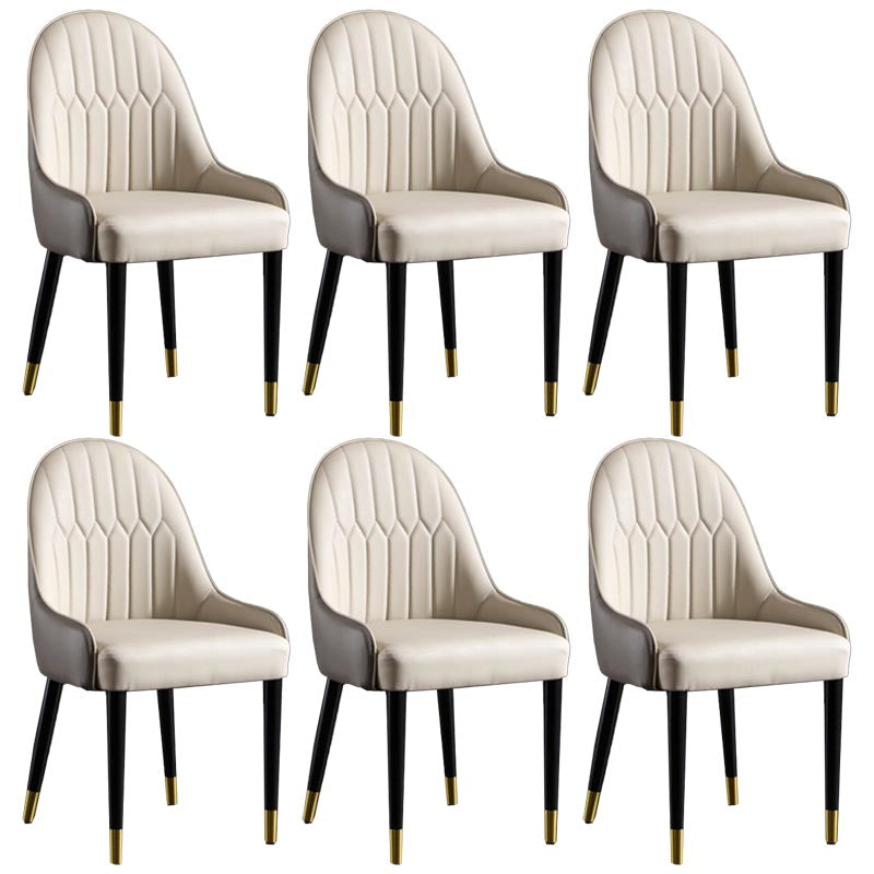 Glam Wood Dining Chairs Parsons Chair in Matte Finish for Home