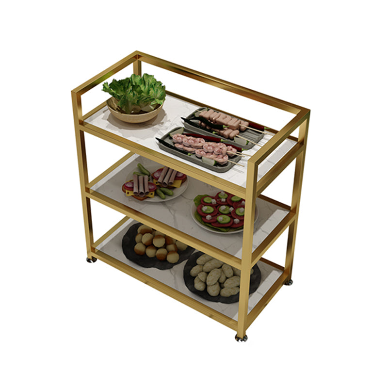 25.59"H Portable Modern Prep Table Metal Prep Table for Home Use