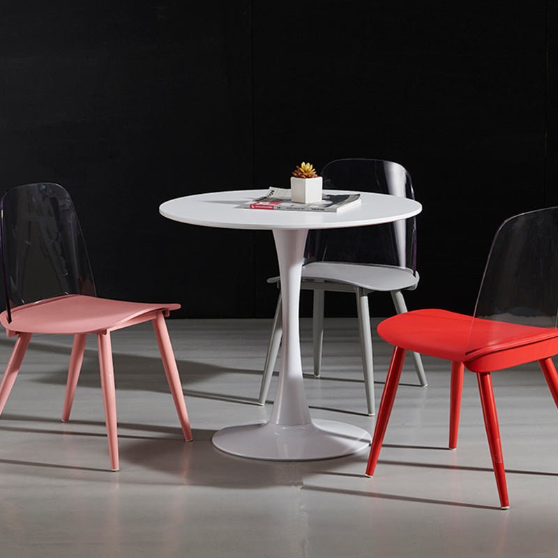 Round Dining Table Modern Tulip Base Fixed Table of Sintered Stone