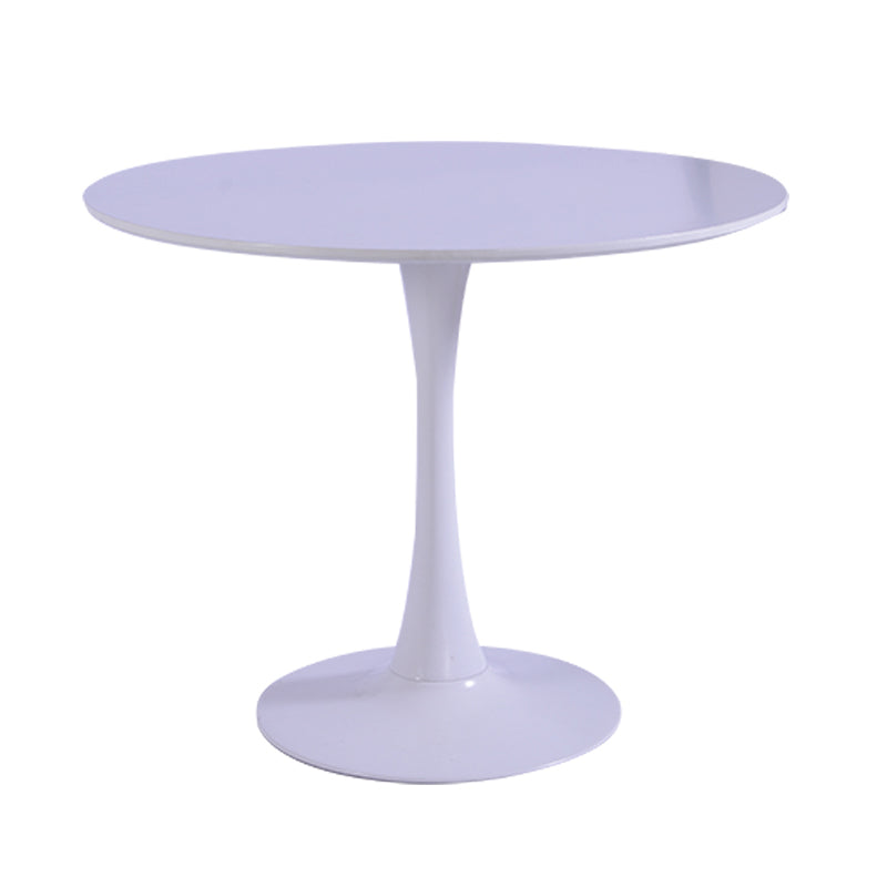Round Dining Table Modern Tulip Base Fixed Table of Sintered Stone