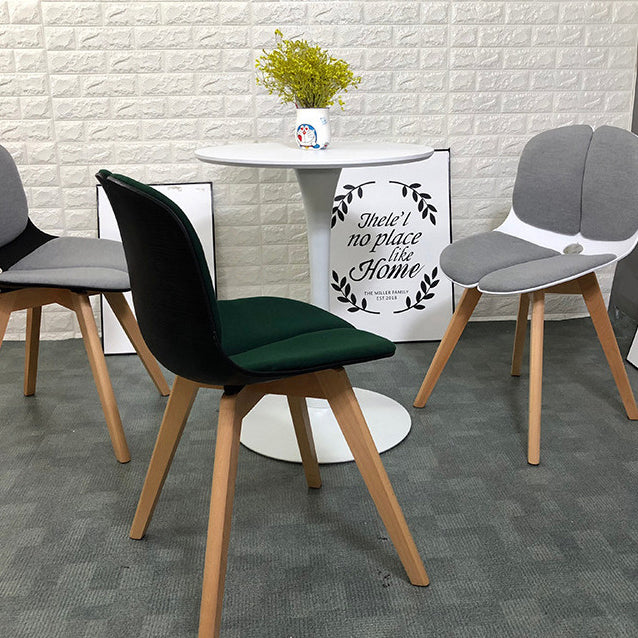 Round Dining Table Modern Tulip Base Fixed Table of Sintered Stone