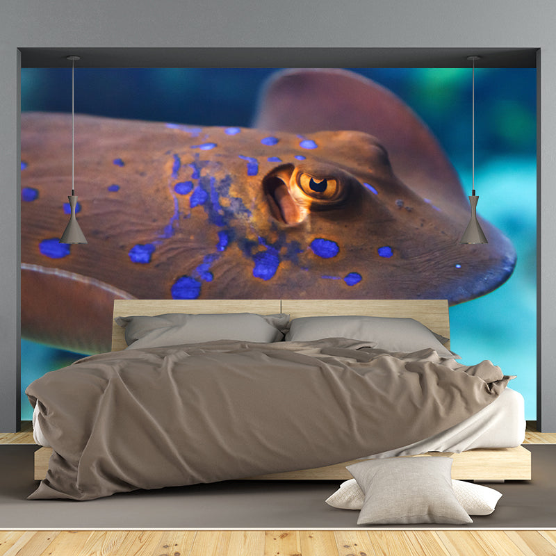 Fancy Wall Mural Tropical Fish Patterned Living Room Wall Mural