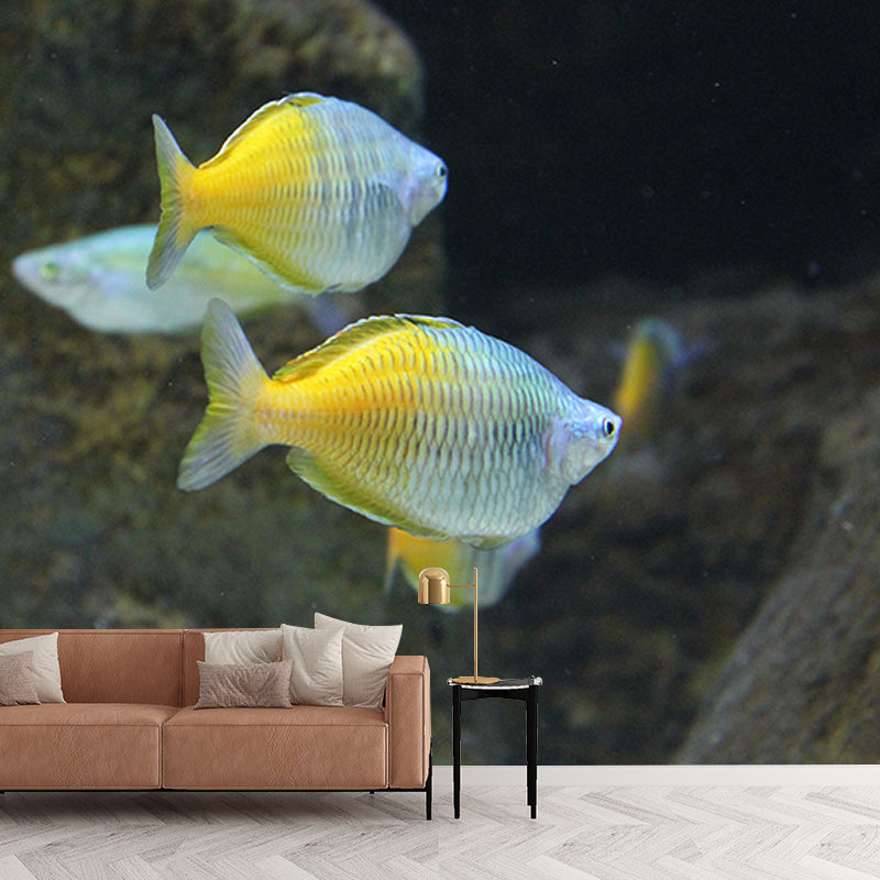 Popular Wall Mural Tropical Fish Print Sitting Room Wall Mural