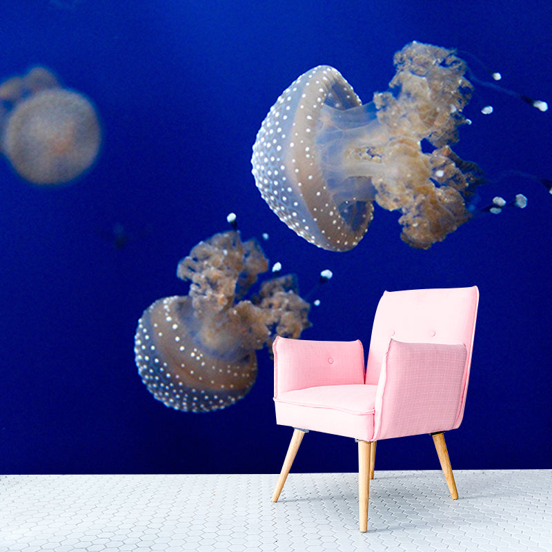 Popular Wall Mural Jellyfish Patterned Sitting Room Wall Mural