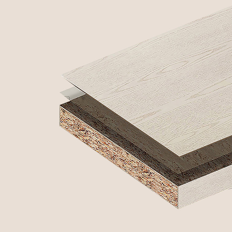 Contemporary Wood Bookshelf Closed Back Wall Mounted Bookcase for Office