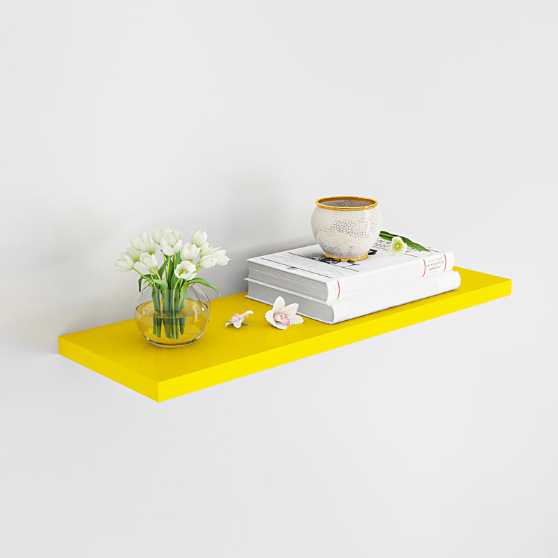 Contemporary Wood Bookshelf Closed Back Wall Mounted Bookcase for Office