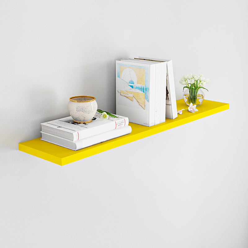 Contemporary Wood Bookshelf Closed Back Wall Mounted Bookcase for Office