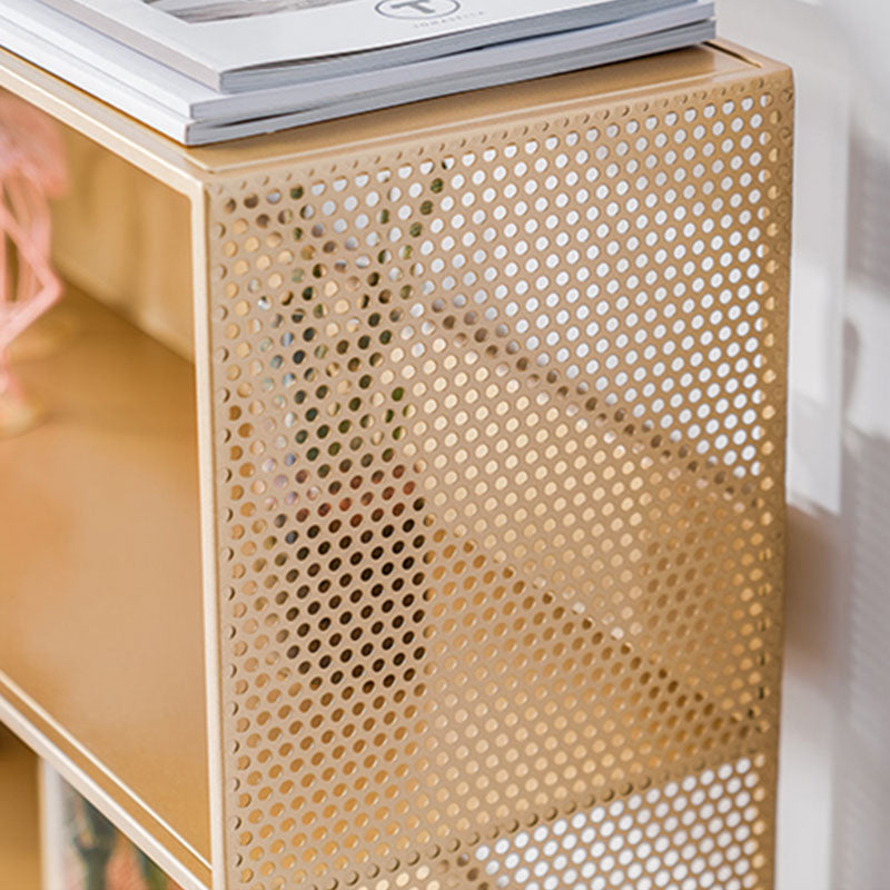 Modern Style Bookcase Metal Open Back Bookshelf for Home Office Use