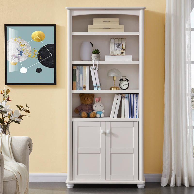 Modern Style Bookcase Wood Closed Back Standard Bookshelf for Home Office