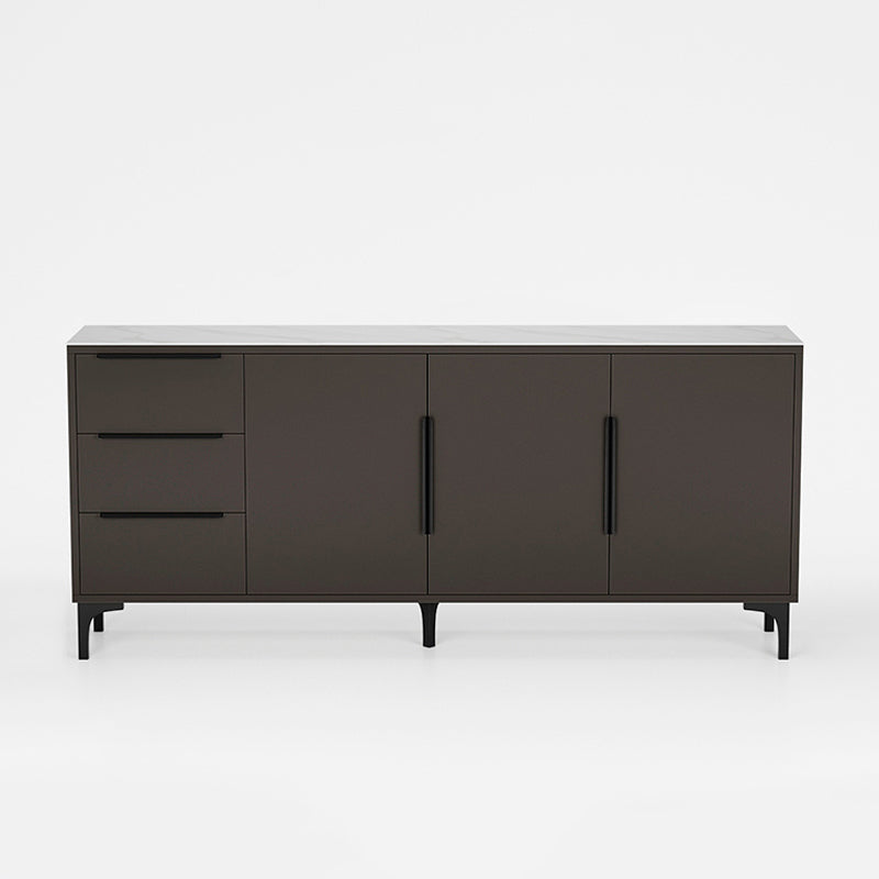 Sintered Stone Enclosed TV Storage Scandinavian Rectangle TV Cabinet