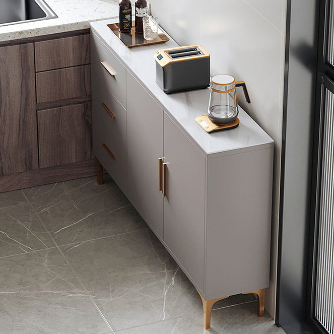 Sintered Stone Enclosed TV Storage Scandinavian Rectangle TV Cabinet