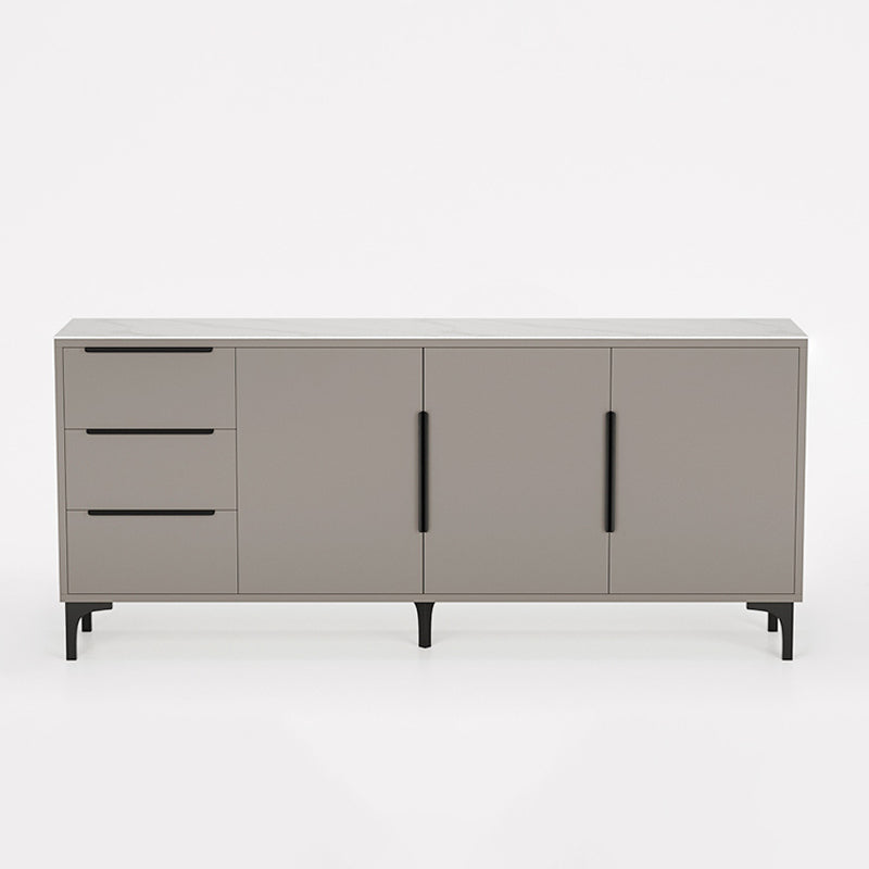 Sintered Stone Enclosed TV Storage Scandinavian Rectangle TV Cabinet