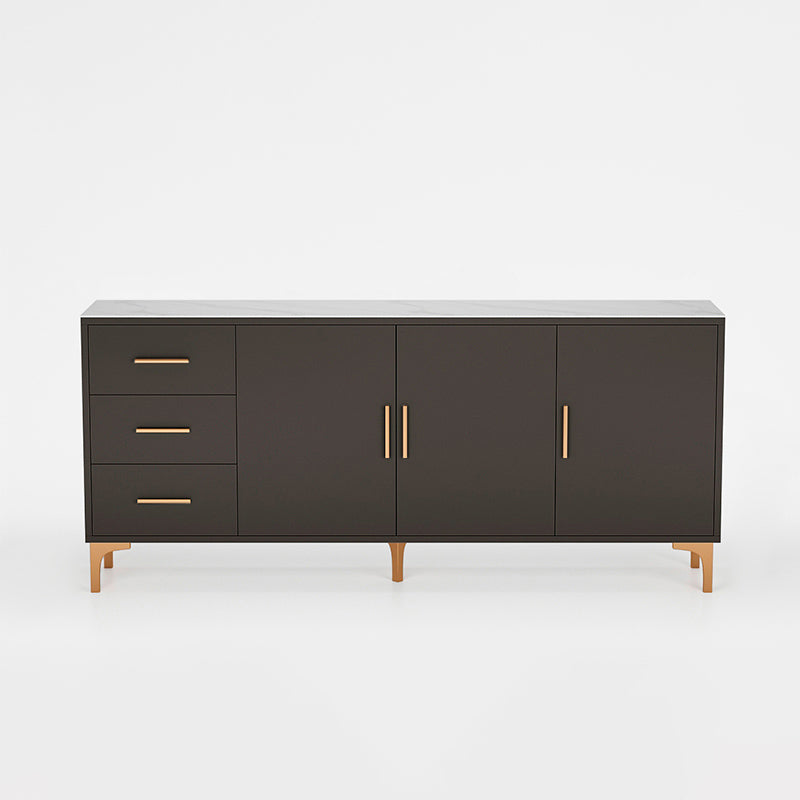 Sintered Stone Enclosed TV Storage Scandinavian Rectangle TV Cabinet