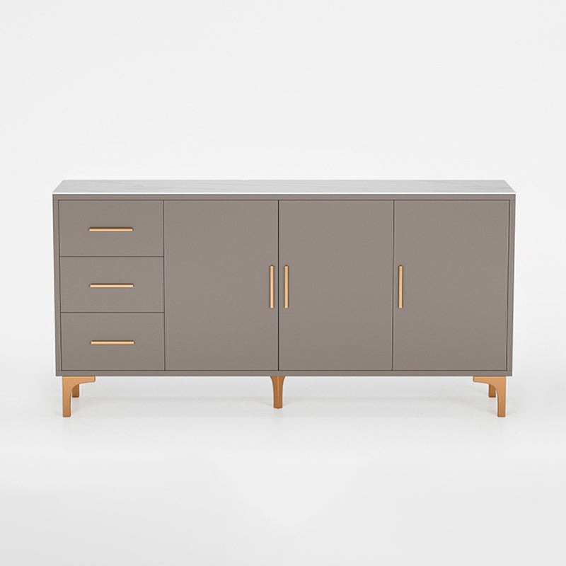 Sintered Stone Enclosed TV Storage Scandinavian Rectangle TV Cabinet