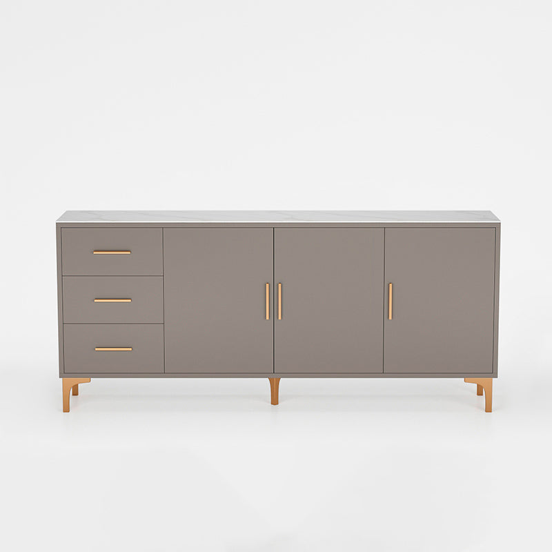 Sintered Stone Enclosed TV Storage Scandinavian Rectangle TV Cabinet