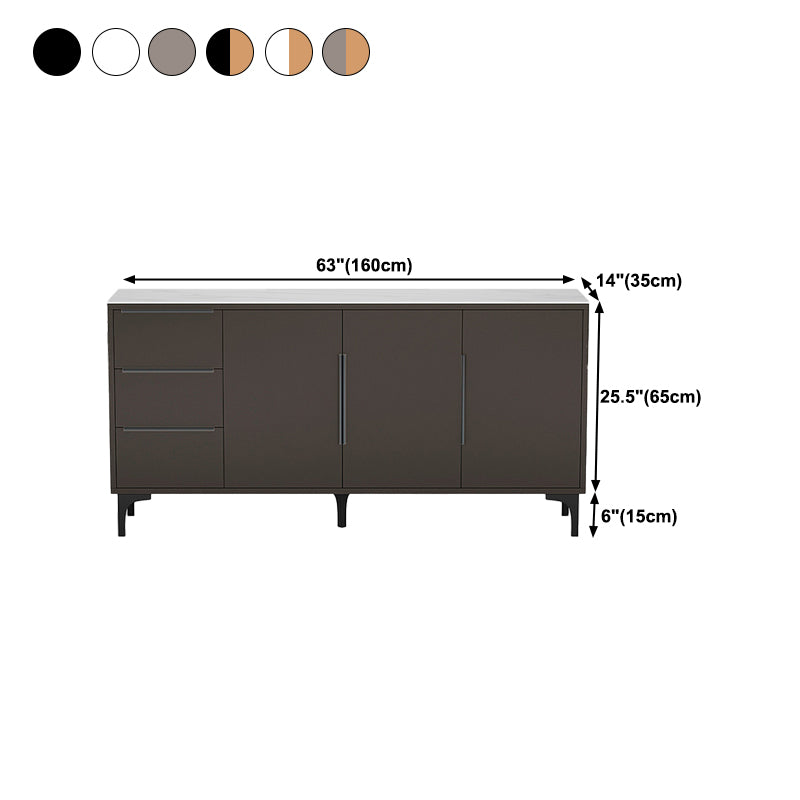 Sintered Stone Enclosed TV Storage Scandinavian Rectangle TV Cabinet