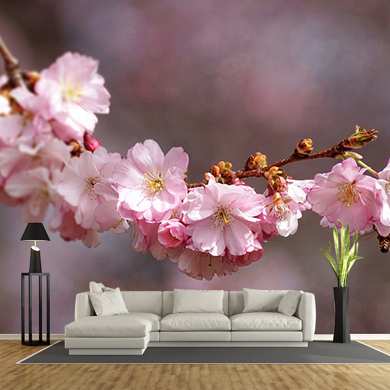 Eco-friendly Wall Mural Blossom Photography Living Room Mural Wallpaper