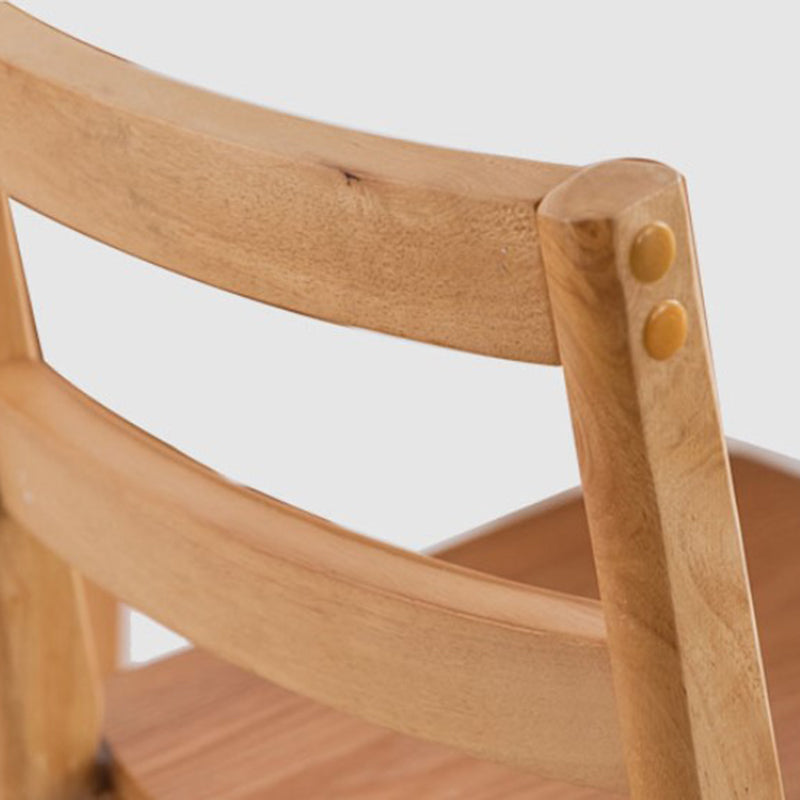 Cafe Simple Solid Wood Barstool Indoor Bar Stool with Backrest