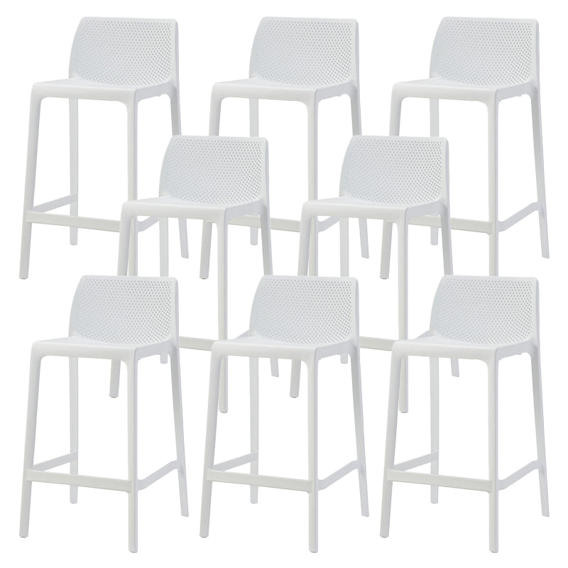 Nordic Simple Stackable Bar-stool Plastic Counter Bar Stool for Home