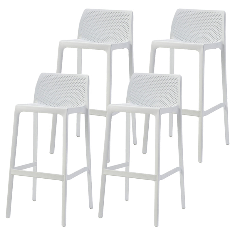 Nordic Simple Stackable Bar-stool Plastic Counter Bar Stool for Home