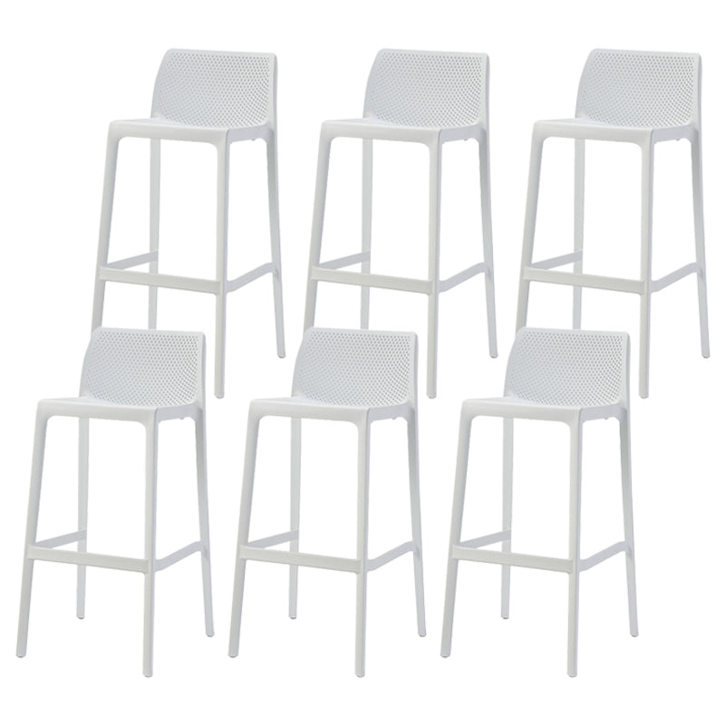 Nordic Simple Stackable Bar-stool Plastic Counter Bar Stool for Home